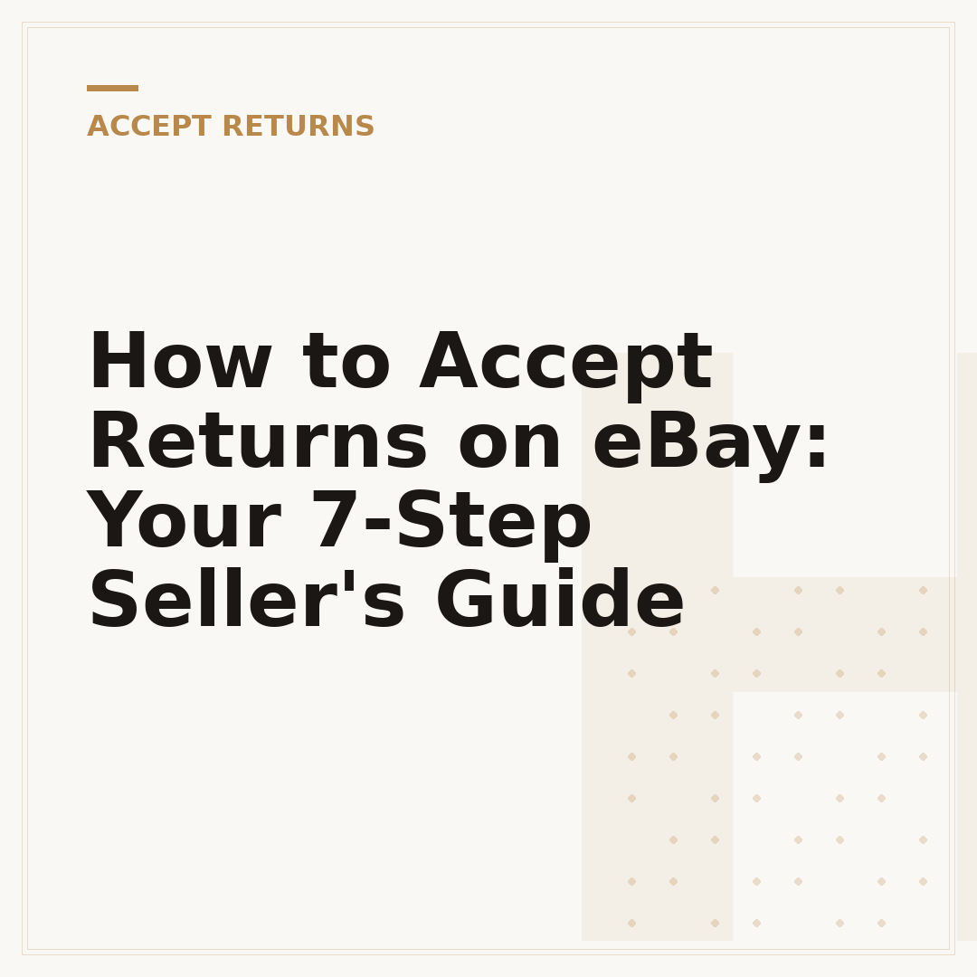 How to Accept Returns on eBay: Your 7-Step Seller's Guide